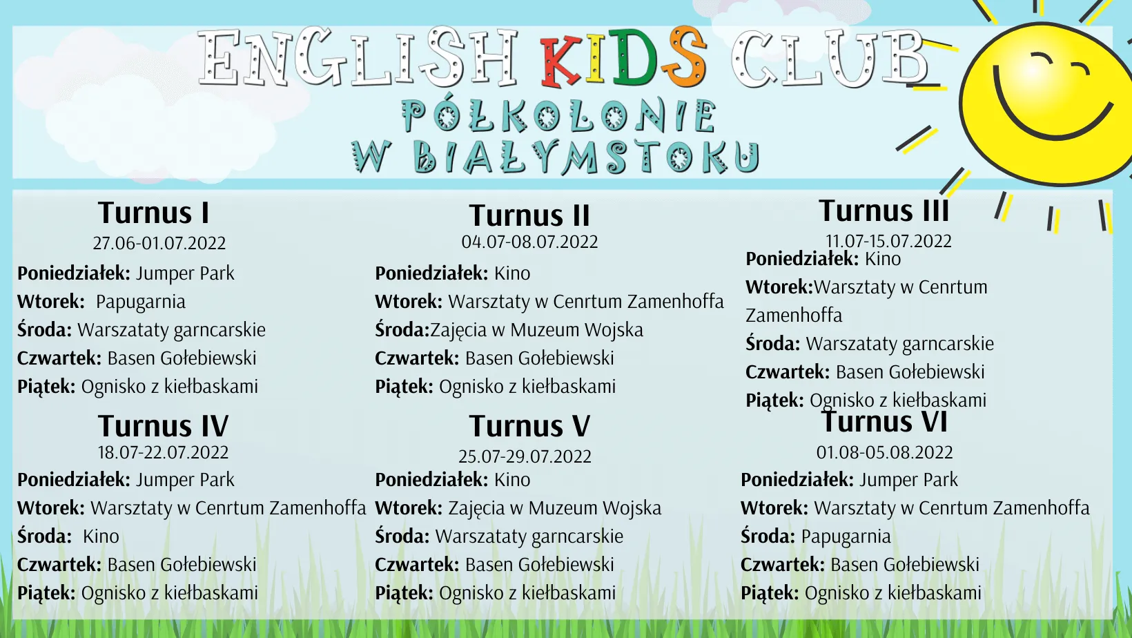 Półkolonie Letnie 2022 Białystok