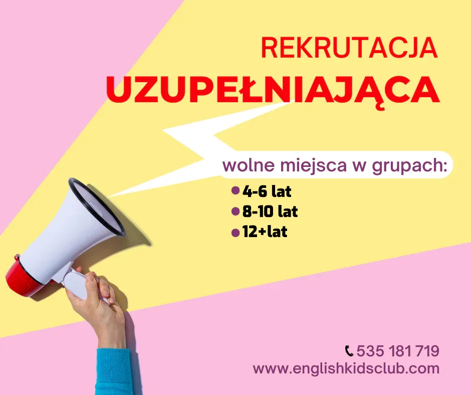 Rekrutracja Uzupełniająca - Język Angielski Dla Dzieci Białystok
